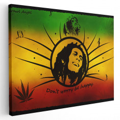 Tablou afis Bob Marley cantaret 2307 Tablou canvas pe panza CU RAMA 70x100 cm