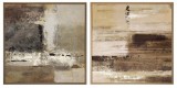 Set 2 tablouri canvas abstract 60x2.5x60 cm x2