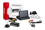 Set senzori de parcare AMiO TFT02 4,3 cu camera HD-308-LED, afisaj, 4 senzori spate argintii, activare automata la marsarier