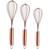 Set 3 teluri din inox Berglander, 31cm/26cm/21cm, Roz/Auriu