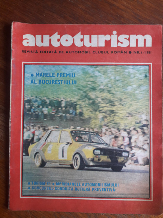 Revista Autoturism nr. 6 / 1981, coperta DACIA Sport / CSP