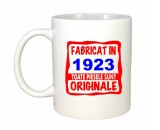 Cana alba personalizata Fabricat in 1923 toate piesele sunt originale, INOVATIX&reg;. 330ml