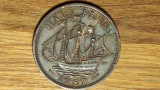 Marea Britanie - moneda de colectie - 1/2 half penny 1957 - Elisabeta -superba !, Europa