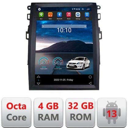 Navigatie tip Tesla Ford Mondeo 4 radio gps internet 8Core 4G carplay android auto 4+32 kit-tesla-377+EDT-E420 CarStore Technology