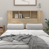 VidaXL Tăblie de pat cu dulap, stejar sonoma, 120x18,5x102,5 cm