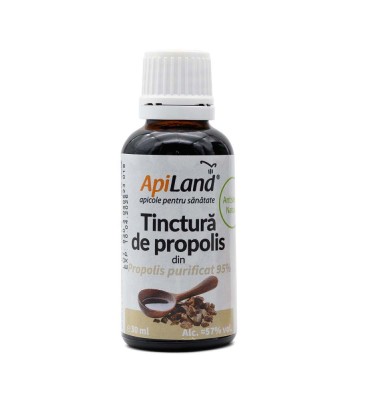 Tinctura de Propolis Purificat 95% 30 mililitri Apiland foto