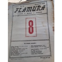Flamura - Literara Sociala Artistica - Anul I Nr. 8 Noiembrie 1922