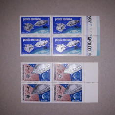 TIMBRE ROMANIA MNH-1969/LP702-APOLO 9 si 10