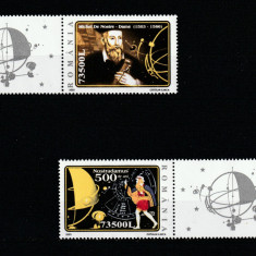 Romania 2003-500 de ani de la nasterea lui Nostradamus,serie 2 val.vignete,MNH