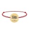 Doxa - Bratara personalizata snur profesoara din argint 925 placat cu aur galben 24K