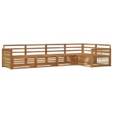 vidaXL Set de canapele de exterior 5 pcs natural Lemn Solid de Acacia 3383357