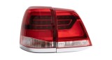 Set lampi spate, stopuri Toyota Land Cruiser, 2007-2015, montare spate, stanga+dreapta, LED; rosu-transparent; Tuning; interior, exterior, Vland