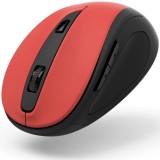 Mouse Hama Wireless Optic Cu 6 Butoane Mw-400 V2, Ergonomic, Receiver USB, Rosu