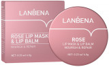 Balsam de Buze, Lanbena, Rose Lip Mask, Efect Nutritiv si Reparator, Aroma Trandafir, 6.5gr