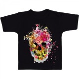 Cumpara ieftin Tricou &quot; Skull and flowers &quot;
