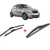 Cumpara ieftin Set 3 stergatoare SMART FORFOUR Hatchback (453) din 2014, pentru parbriz si luneta, Bosch Twin