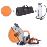 Cumpara ieftin Pachet masina de taiat beton Evolution R300DCT+ de 300mm + disc diamantat + pompa de mana + geanta