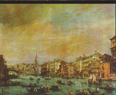 CPIB 16631 CARTE POSTALA - FRANCESCO GUARDI - CANAL GRANDE. SPRE PODUL RIALTO foto