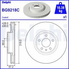 DELPHI BG9218C Disc frana