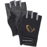 MANUSI SAVAGE GEAR NEOPREN CU DEGETE TAIATE BLACK MAR.XL