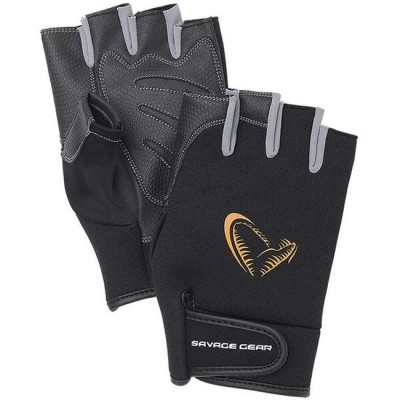 MANUSI SAVAGE GEAR NEOPREN CU DEGETE TAIATE BLACK MAR.XL foto
