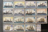 PC415 - FALKLAND ISLANDS 1978 Vapoare/ Corabii, serie MNH, 15v