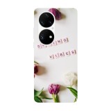 Husa compatibila cu Huawei P50 Pro model Spring Vibes, Silicon, TPU, Viceversa, Transparent, Carcasa