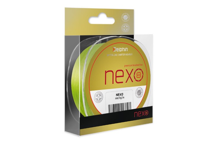 Fir Textil Delphin Nexo 8 Premium Braid Line Galben 130m 0.08mm 11lbs 4.98Kg