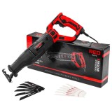 Fierastrau electric tip sabie, 1800 W, 12 lame SDS incluse, Red Technic