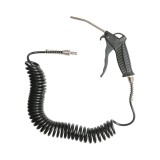 Pistol suflat aer comprimat cu duza 120mm, furtun spiralat 5m si cupla rapida tata 1/4