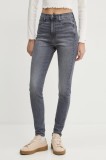 Tommy Jeans jeans femei, culoarea gri, DW0DW19590