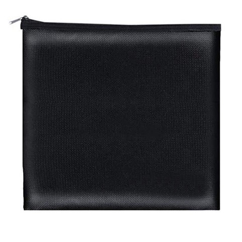 Borseta, Zamo&reg;, pentru Accesorii Irigator Bucal sau Periute Electrice, 12x12cm, cu Fermoar, Neagra