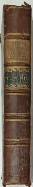COLLECTION COMPLETE DES OEUVRES de J.J. ROUSSEAU , TOME DOUZIEME , CONTENTANT LE IIe VOLUME DES &#039; MELANGES &#039; , 1782