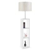 Cumpara ieftin Lampadar PWL-1100, E27 alb-argintiu, 38x150 cm