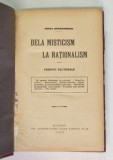DE LA MISTICISM LA RATIONALISM , CRONICE CULTURALE , 1924,