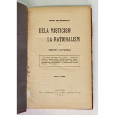 DE LA MISTICISM LA RATIONALISM , CRONICE CULTURALE , 1924,