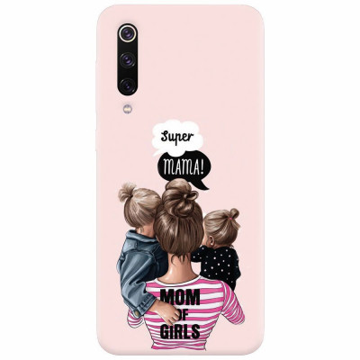 Husa silicon pentru Xiaomi Mi 9, Mom Of Girls foto