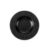 Cumpara ieftin Set 6 farfurii adanci din ceramica neagra ZASS Gourmet, finisaj mat