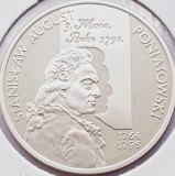 616 Polonia 10 zlote 2005 Stanisław August Poniatowski km 552 UNC argint, Europa