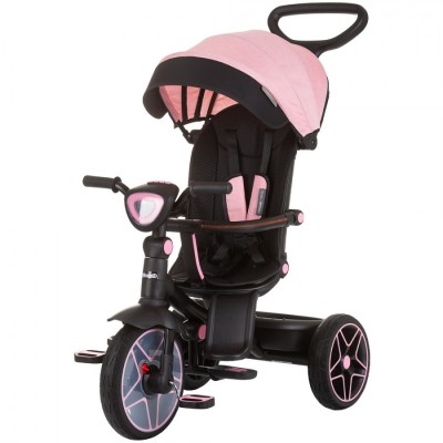 Tricicleta cu copertina si sezut reversibil Chipolino Derby flamingo foto