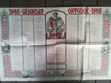 Calendar creștin ortodox 1985