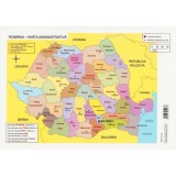 Plansa: Romania. Harta administrativa - Editura Erc Press