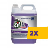 Cif Pro Formula Concentrated Kitchen Cleaner Disinfectant Kombin&aacute;lt hat&aacute;s&uacute; &aacute;ltal&aacute;nos tiszt&iacute;t&oacute;-, fertőtlen&iacute;tőszer, k&eacute;zi mosogat&oacute;szer 5L (Karton - 2 db)