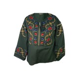 Bluza tip ie dama RBIB, marime L, verde/rosu