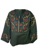 Bluza tip ie dama RBIB, marime 3XL, verde/rosu