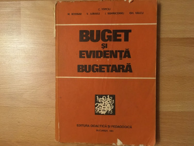 Buget și evidentă bugetară/colectiv/1981 foto