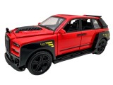 Macheta Rolls Royce Cullinan 1:28 rosu usi deschise lumini sunete pull back