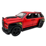 Macheta Rolls Royce Cullinan 1:28 rosu usi deschise lumini sunete pull back