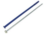 Diblu pin cu șurub 10x300mm oțel zincat - 10buc