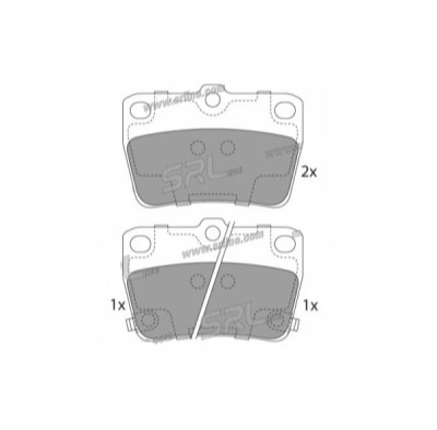 Placute frana spate Toyota Rav 4 2 (Cla2, Xa2, Zca2, Aca2), 06.2000-11.2005, marca SRLine S70-1567 foto